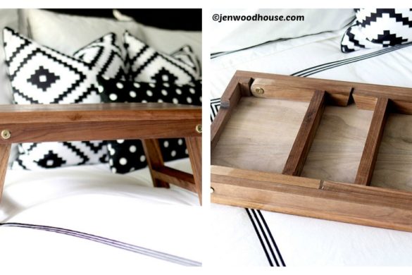 DIY Folding Lap Bed Table Tutorial