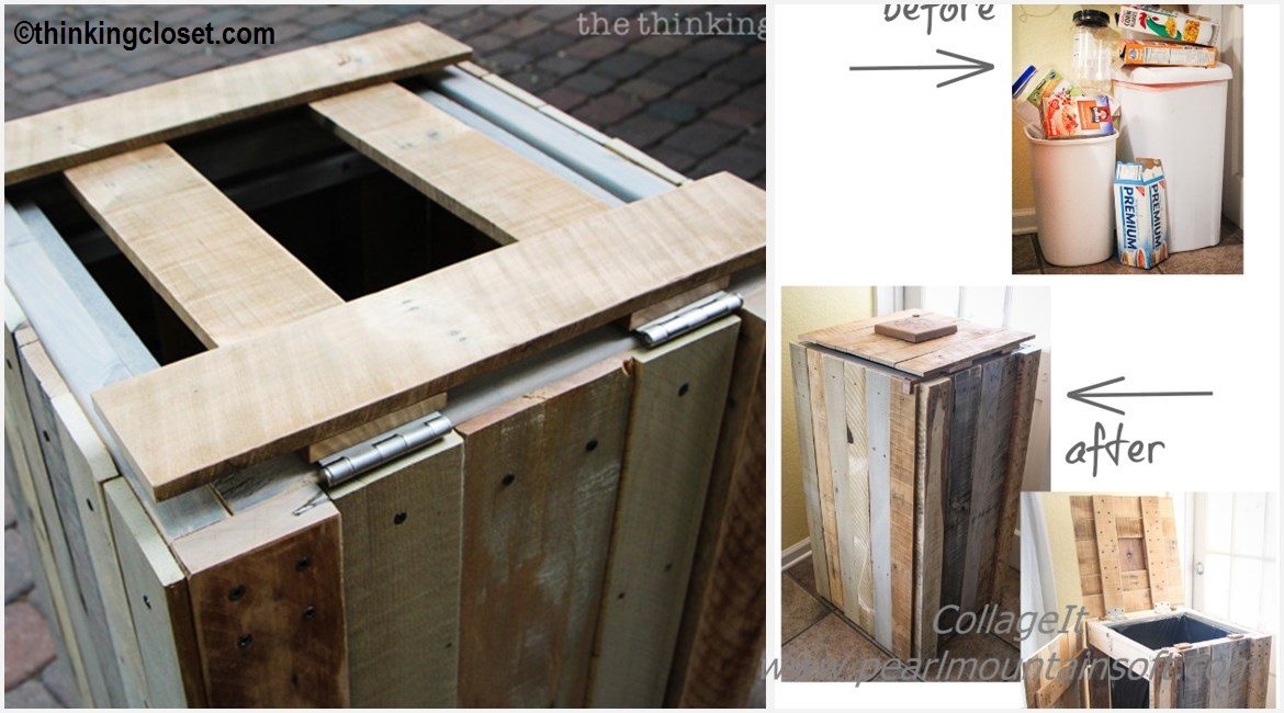 DIY Pallet Rustic Recycle Bin Tutorial