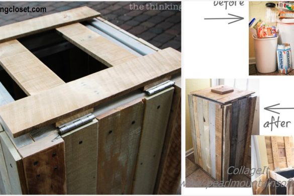 DIY Pallet Rustic Recycle Bin Tutorial