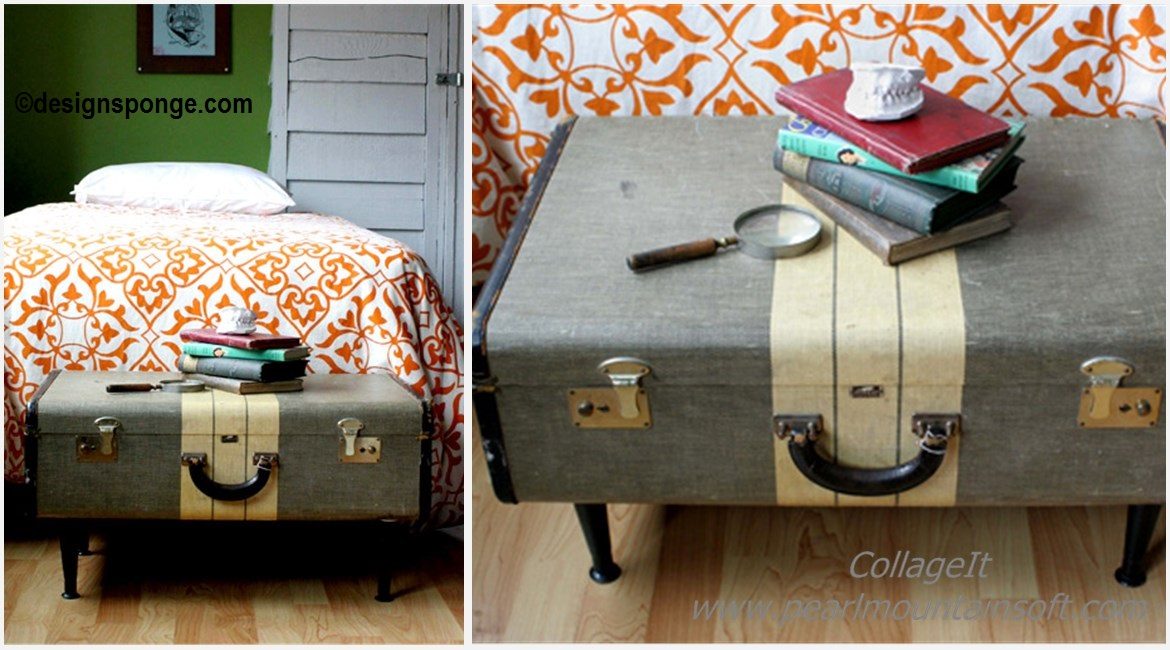 DIY Vintage Suitcase Coffee Table Tutorial