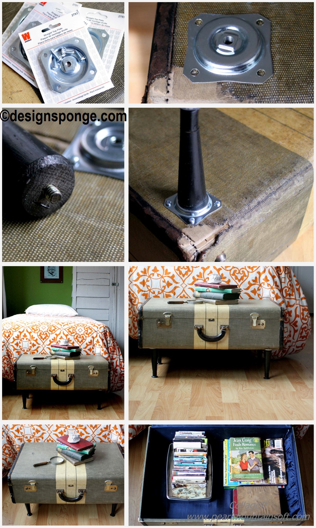 How to make a Vintage Suitcase Coffee Table
