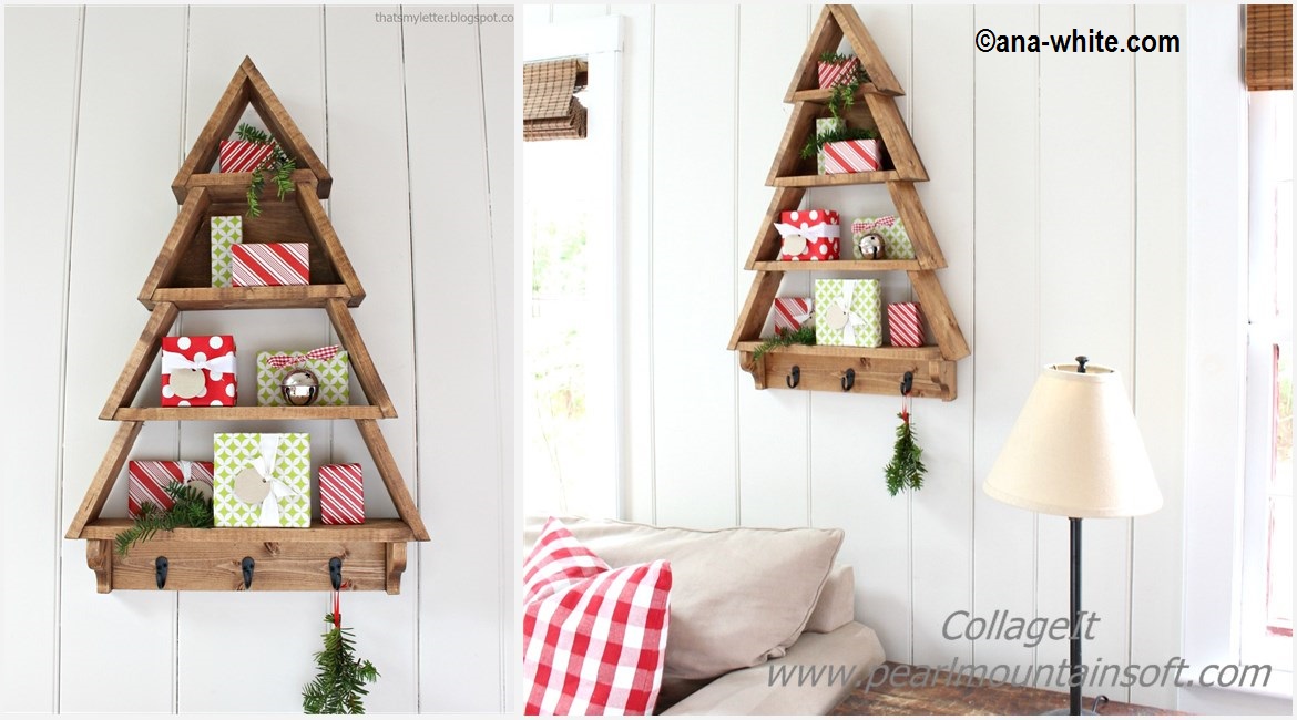 DIY Wall Space Wooden Christmas Tree, Projects