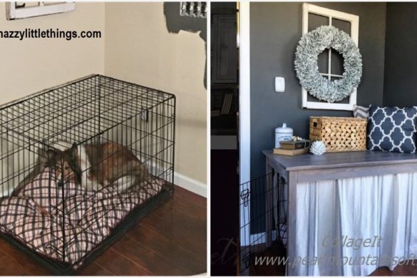 DIY Dog Cage Cover Up Tutorial